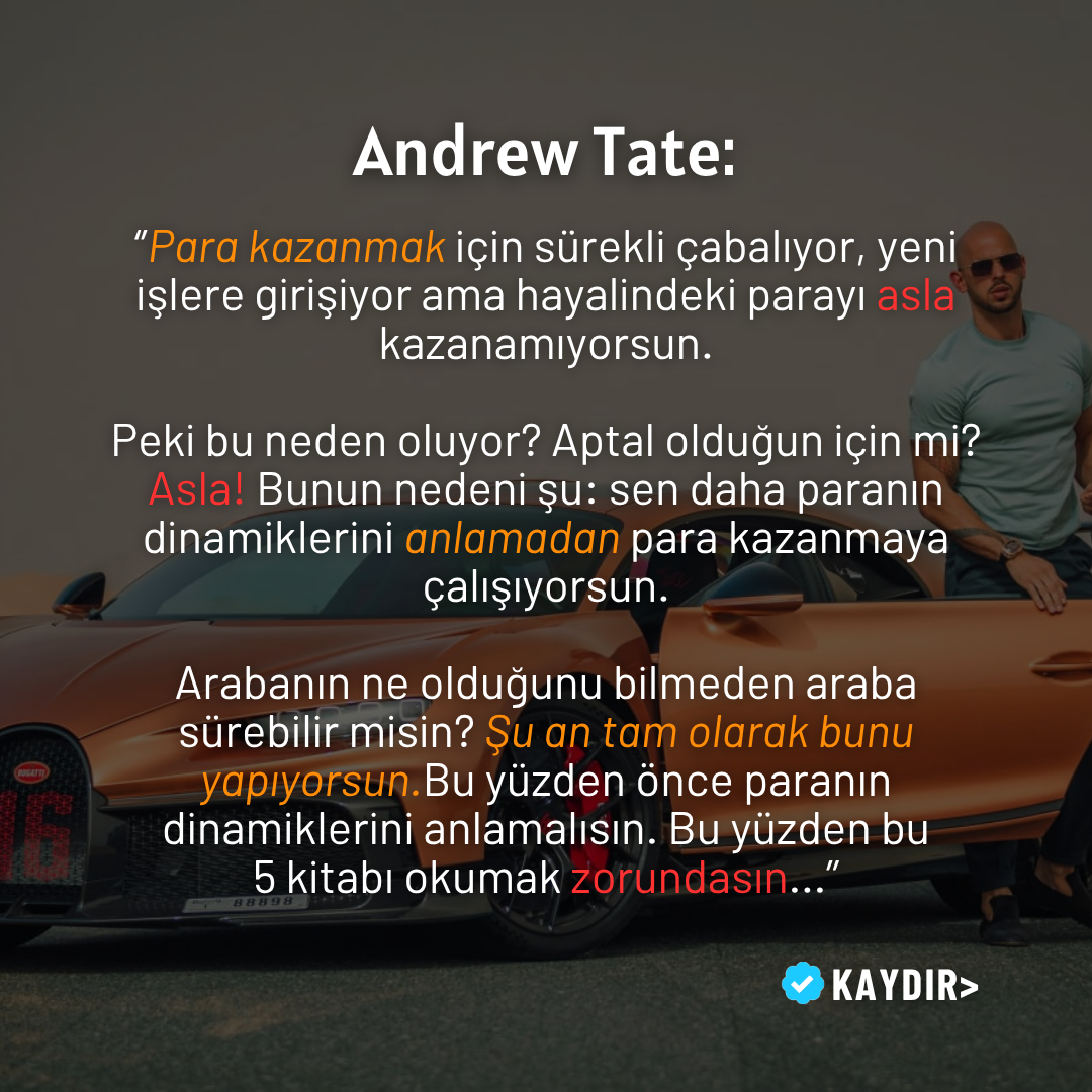 Andrew Tate - Para E-kitapları (SON 8 SAAT)